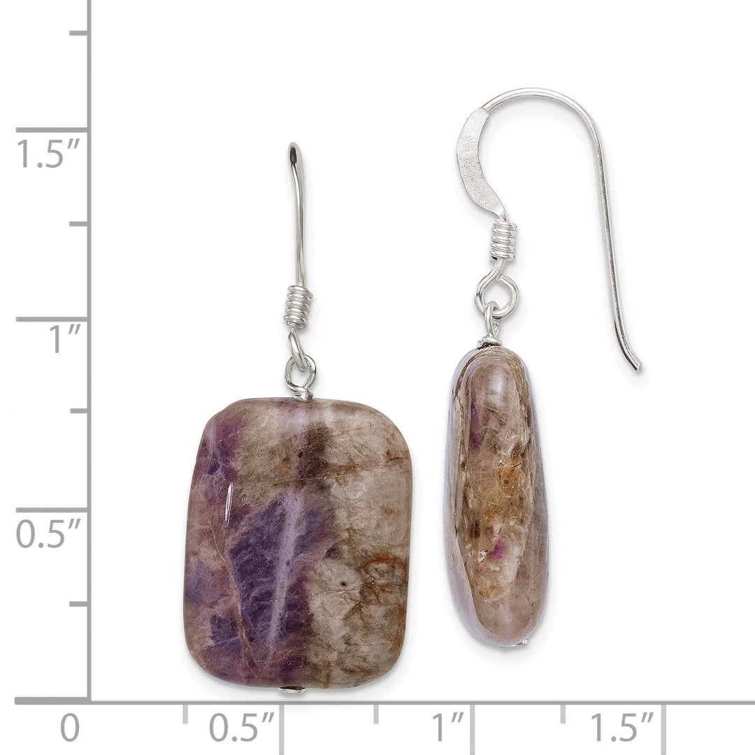 Lovely Rita's Earrings Sterling Silver Genuine Amethyst Dangle Earring