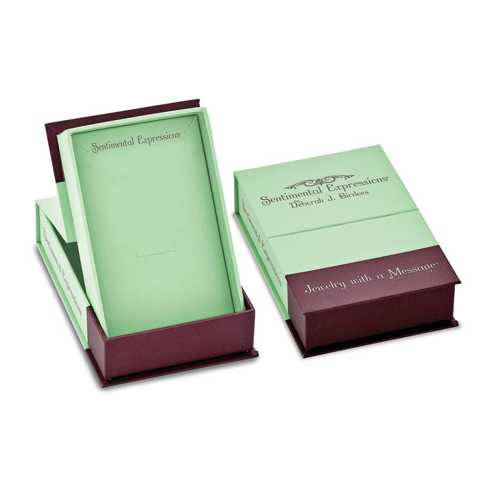 Sentimental Expressions Earrings Sterling Silver Heart Charm Earrings