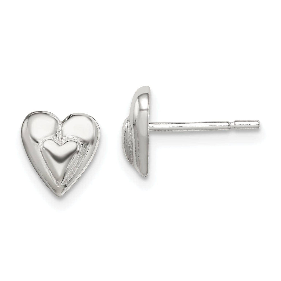 Lovely Rita's Earrings Sterling Silver Heart Mini Earring