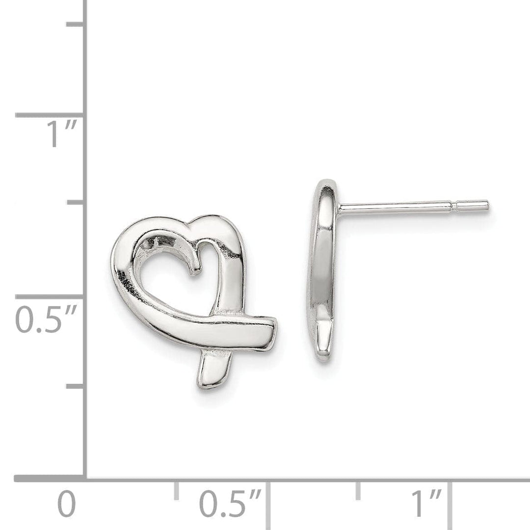 Lovely Rita's Earrings Sterling Silver Heart Mini Earrings