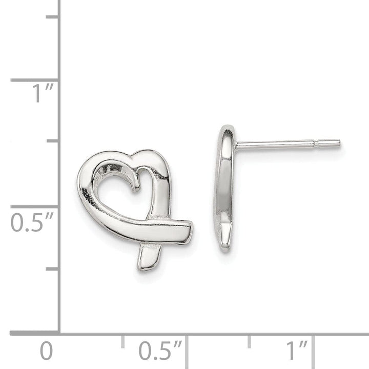 Lovely Rita's Earrings Sterling Silver Heart Mini Earrings