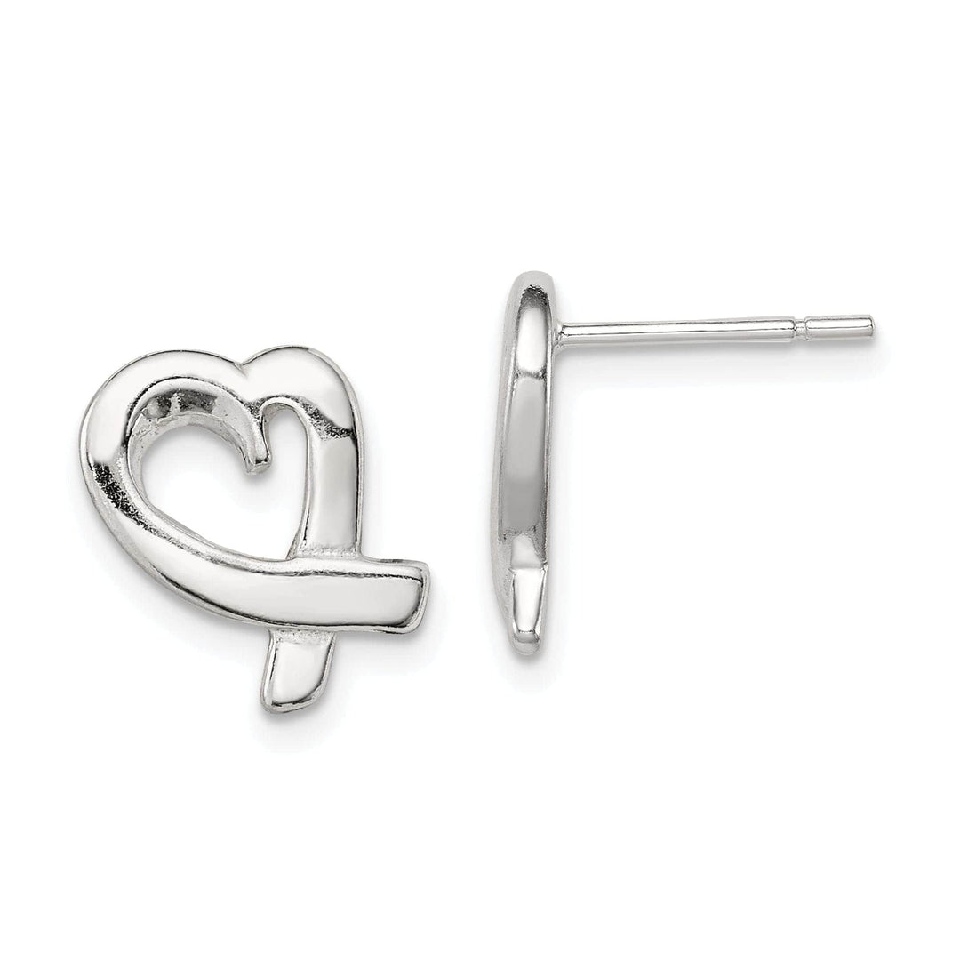 Lovely Rita's Earrings Sterling Silver Heart Mini Earrings