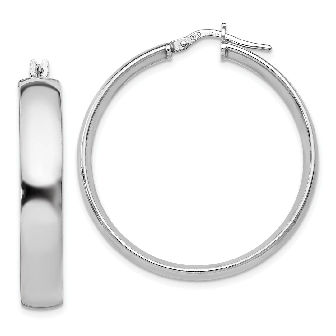 Lovely Rita's Earrings Sterling Silver Hinged Hoop Earrings