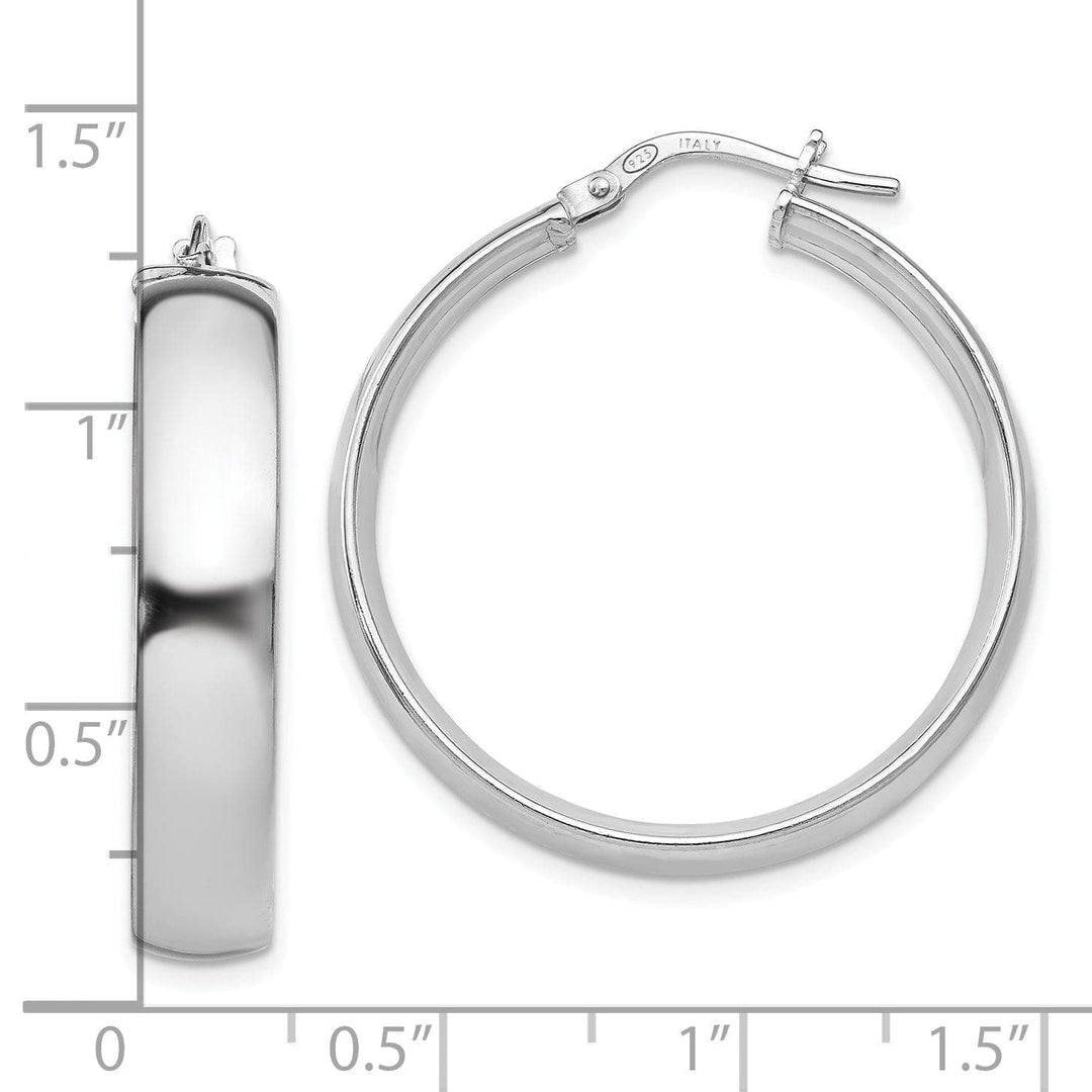 Lovely Rita's Earrings Sterling Silver Hinged Hoop Earrings