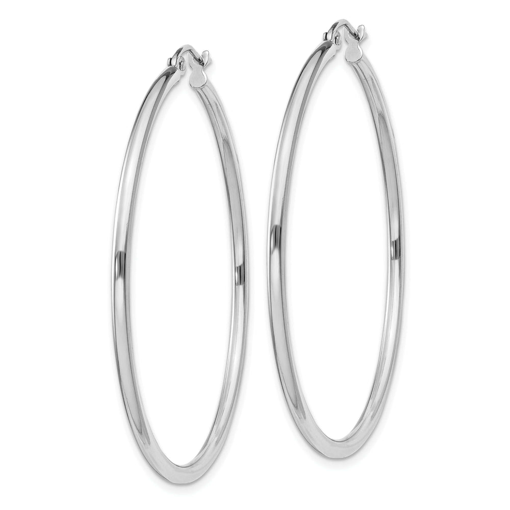 Lovely Rita's Earrings Sterling Silver Hollow Hoop Hinged Earring