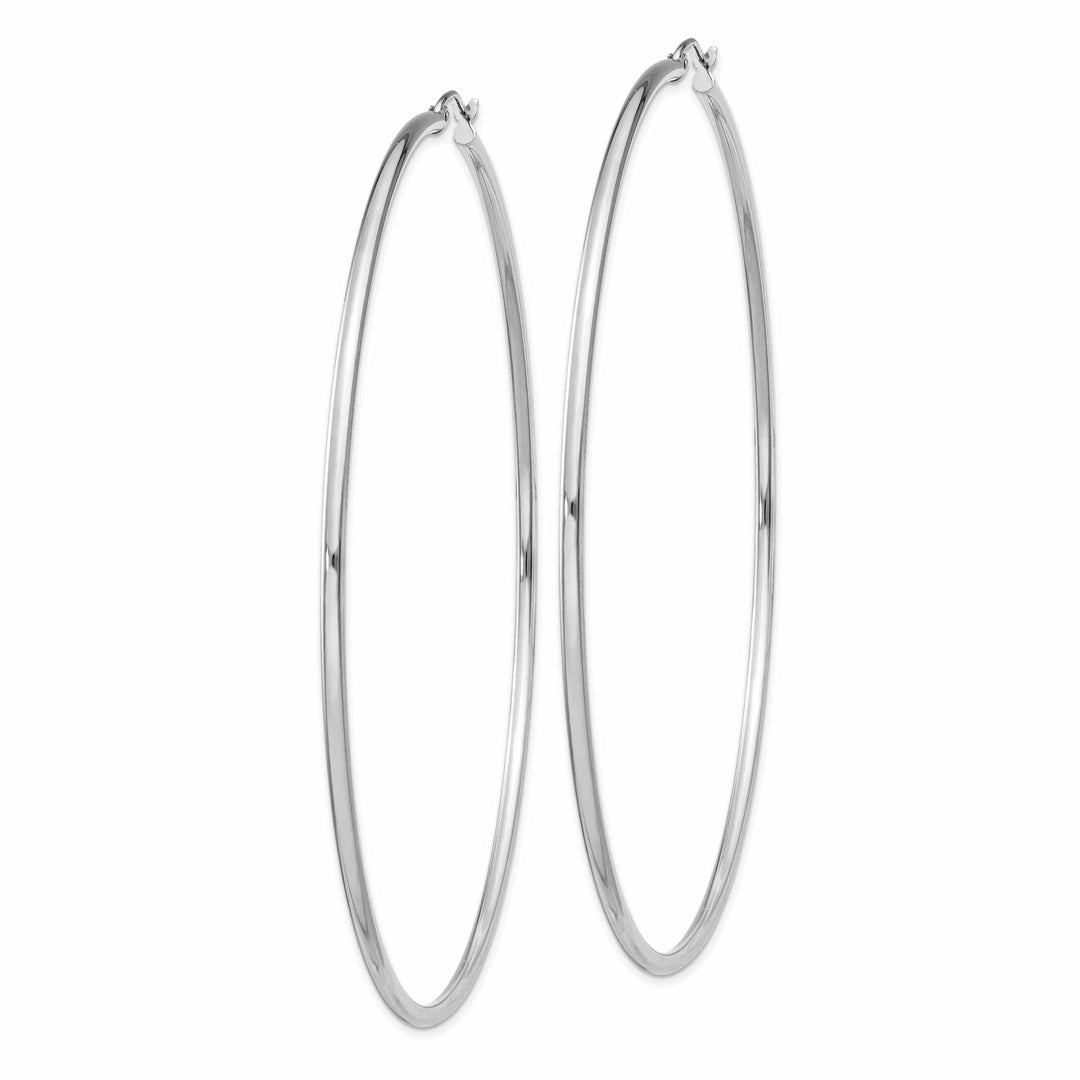 Lovely Rita's Earrings Sterling Silver Hollow Hoop Hinged Earring