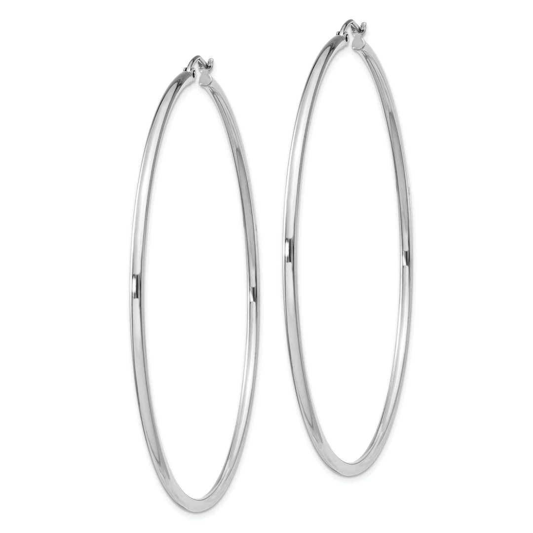 Lovely Rita's Earrings Sterling Silver Hollow Hoop Hinged Earring