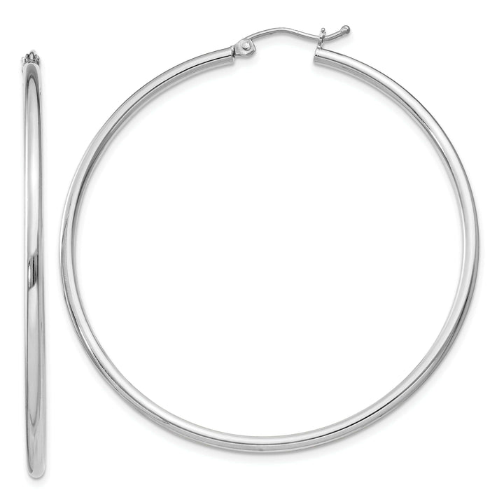 Lovely Rita's Earrings Sterling Silver Hollow Hoop Hinged Earring