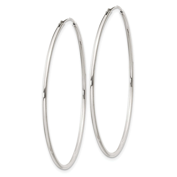 Lovely Rita's Earrings Sterling Silver Hollow Hoop Hinged Earrings
