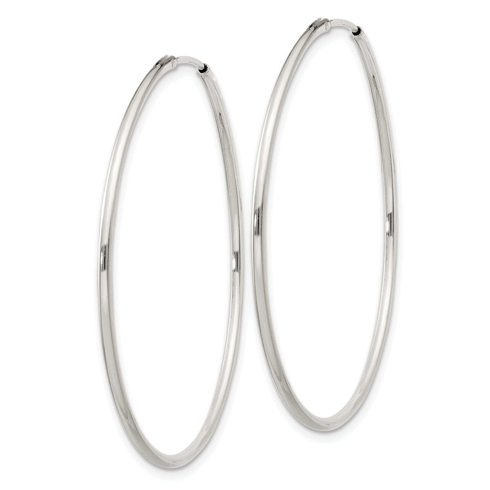 Lovely Rita's Earrings Sterling Silver Hollow Hoop Hinged Earrings