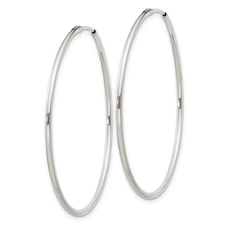 Lovely Rita's Earrings Sterling Silver Hollow Hoop Hinged Earrings