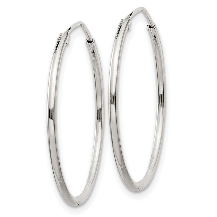 Lovely Rita's Earrings Sterling Silver Hollow Hoop Hinged Earrings