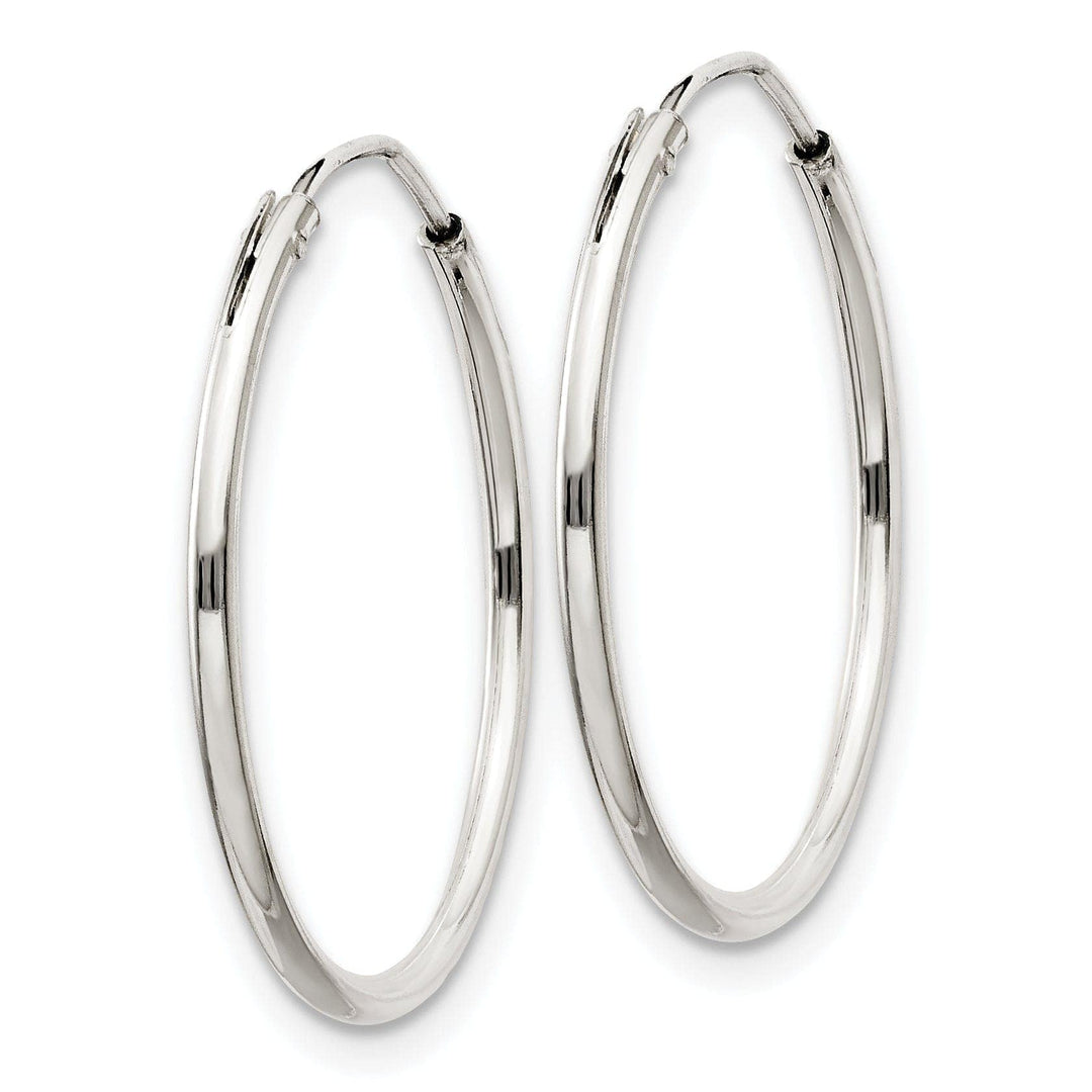 Lovely Rita's Earrings Sterling Silver Hollow Hoop Hinged Earrings