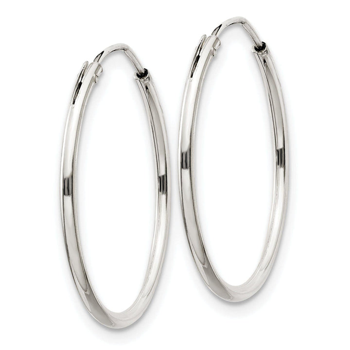 Lovely Rita's Earrings Sterling Silver Hollow Hoop Hinged Earrings