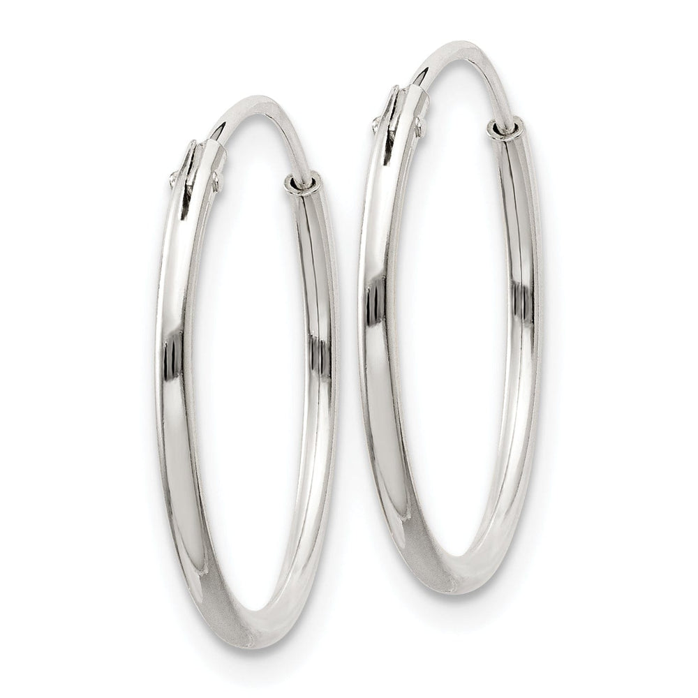 Lovely Rita's Earrings Sterling Silver Hollow Hoop Hinged Earrings