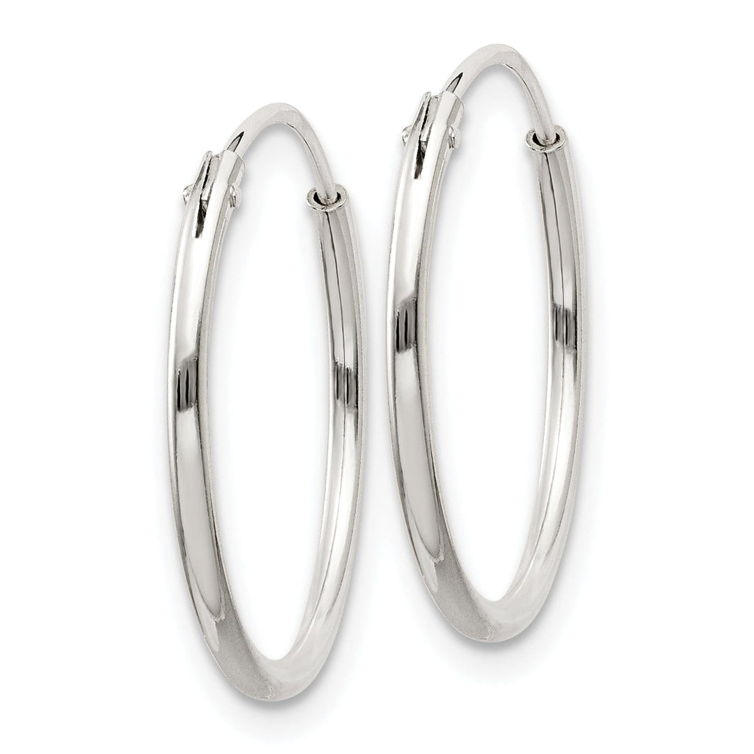 Lovely Rita's Earrings Sterling Silver Hollow Hoop Hinged Earrings