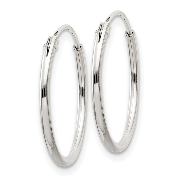 Lovely Rita's Earrings Sterling Silver Hollow Hoop Hinged Earrings