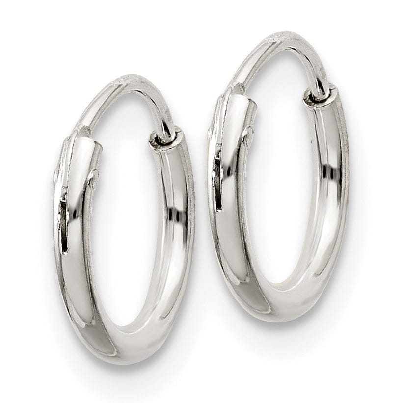 Lovely Rita's Earrings Sterling Silver Hollow Hoop Hinged Earrings
