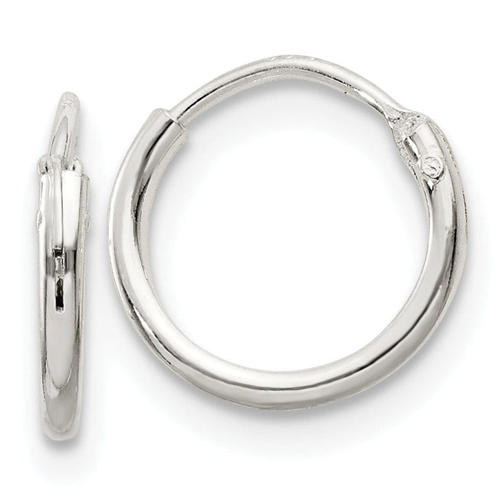 Lovely Rita's Earrings Sterling Silver Hollow Hoop Hinged Earrings