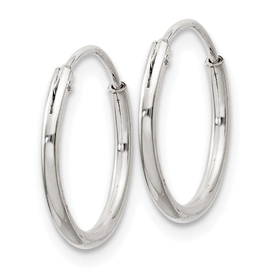 Lovely Rita's Earrings Sterling Silver Hollow Hoop Hinged Earrings