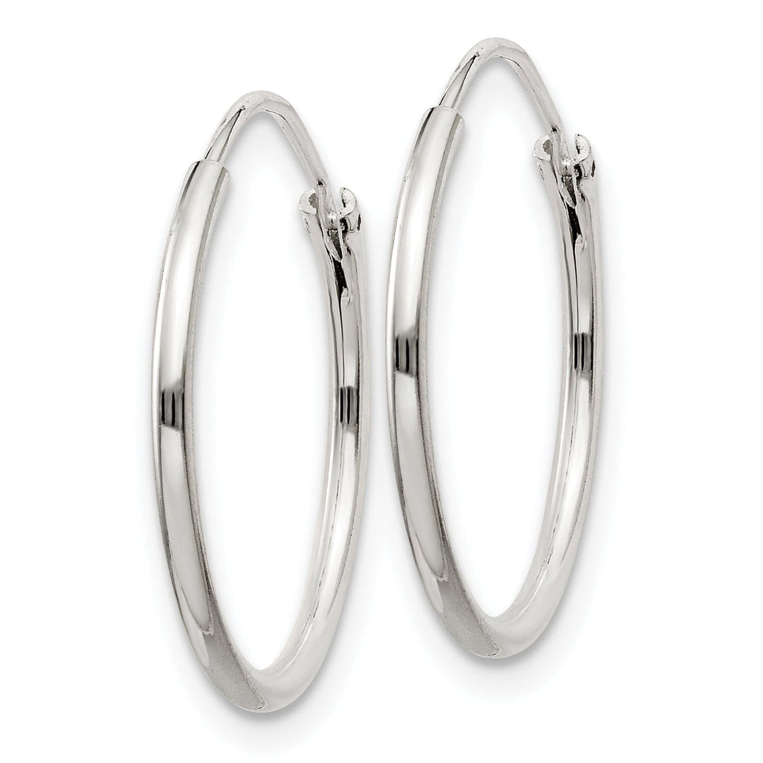 Lovely Rita's Earrings Sterling Silver Hollow Hoop Hinged Earrings