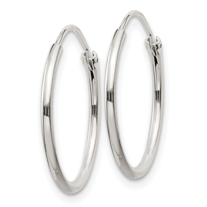 Lovely Rita's Earrings Sterling Silver Hollow Hoop Hinged Earrings
