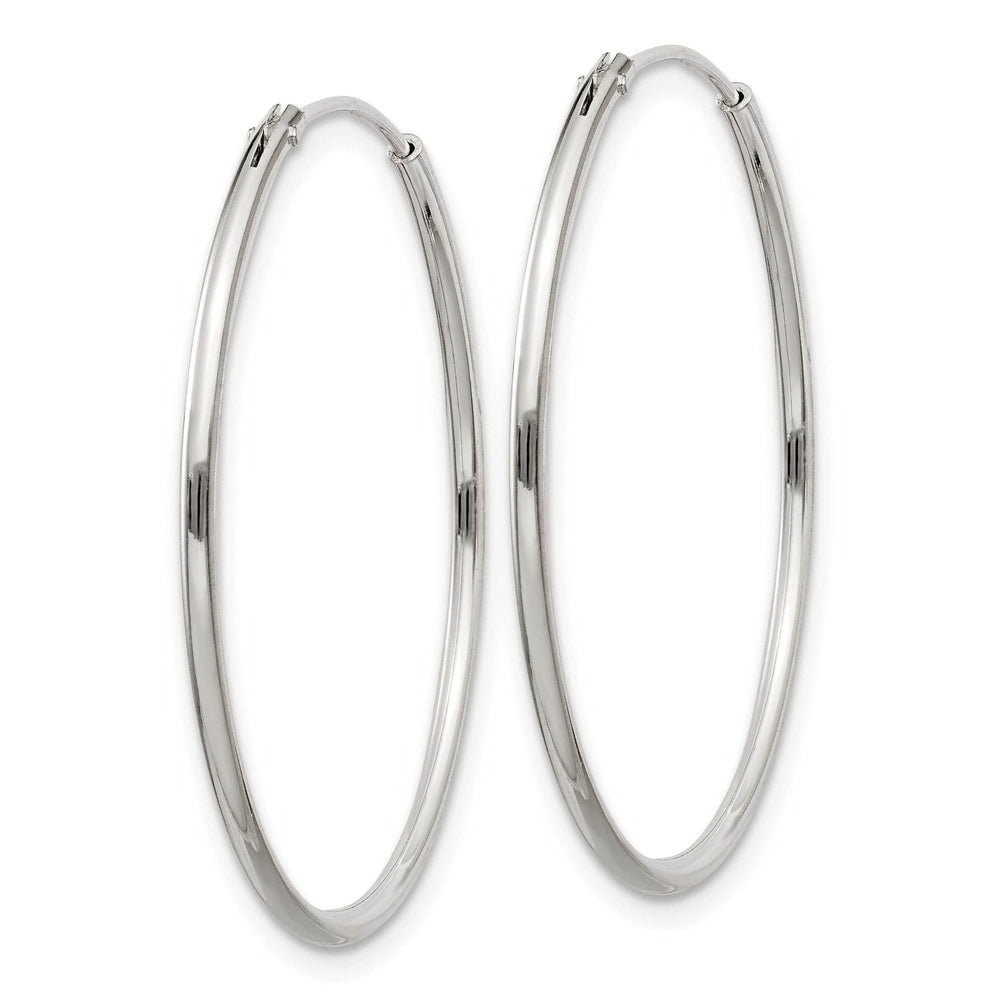 Lovely Rita's Earrings Sterling Silver Hollow Hoop Hinged Earrings