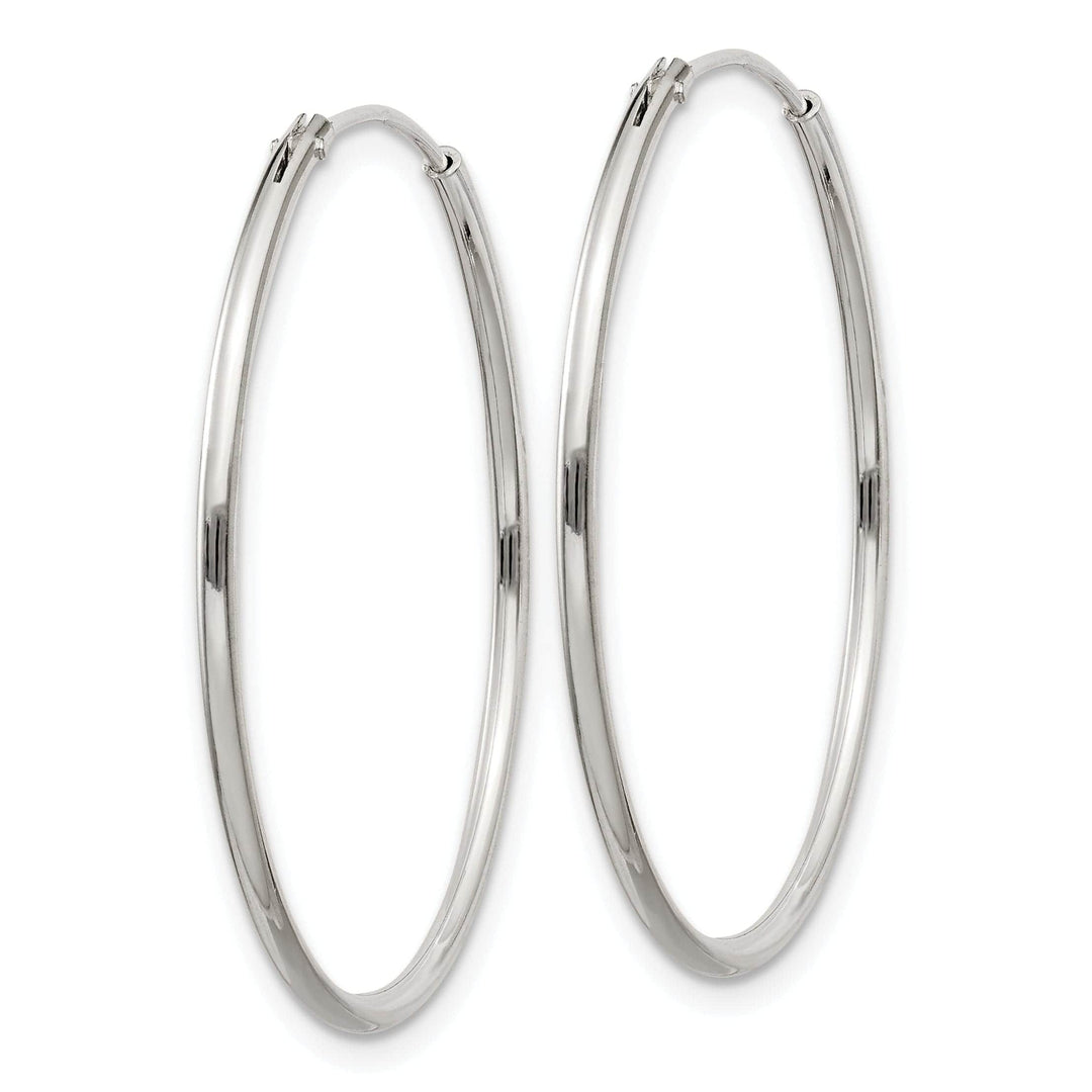 Lovely Rita's Earrings Sterling Silver Hollow Hoop Hinged Earrings