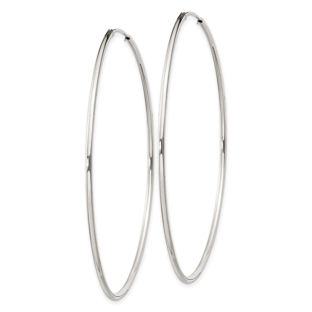 Lovely Rita's Earrings Sterling Silver Hollow Hoop Hinged Earrings