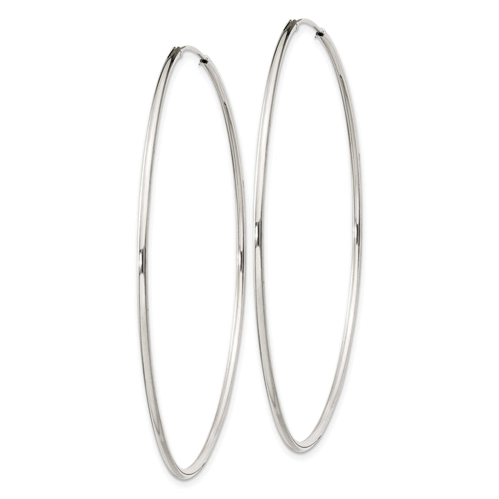 Lovely Rita's Earrings Sterling Silver Hollow Hoop Hinged Earrings