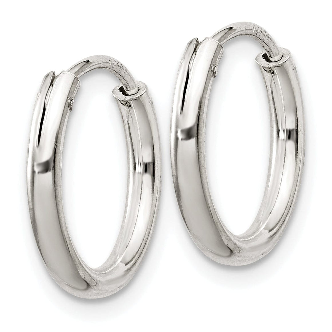 Lovely Rita's Earrings Sterling Silver Hollow Hoop Hinged Earrings
