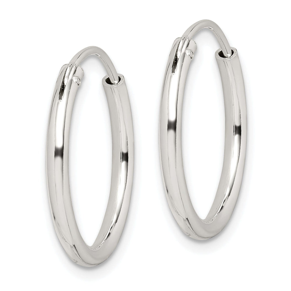 Lovely Rita's Earrings Sterling Silver Hollow Hoop Hinged Earrings