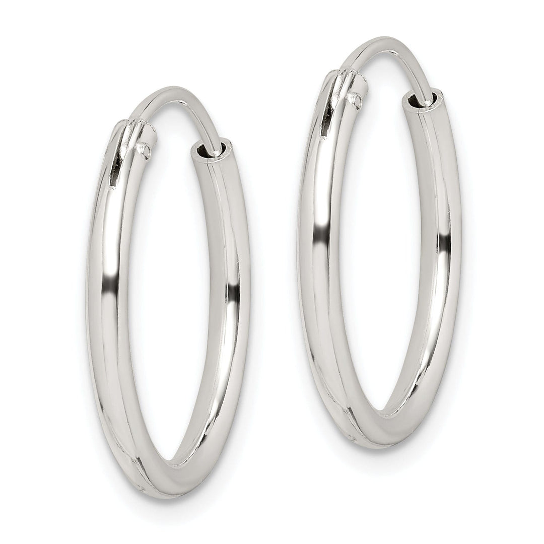 Lovely Rita's Earrings Sterling Silver Hollow Hoop Hinged Earrings