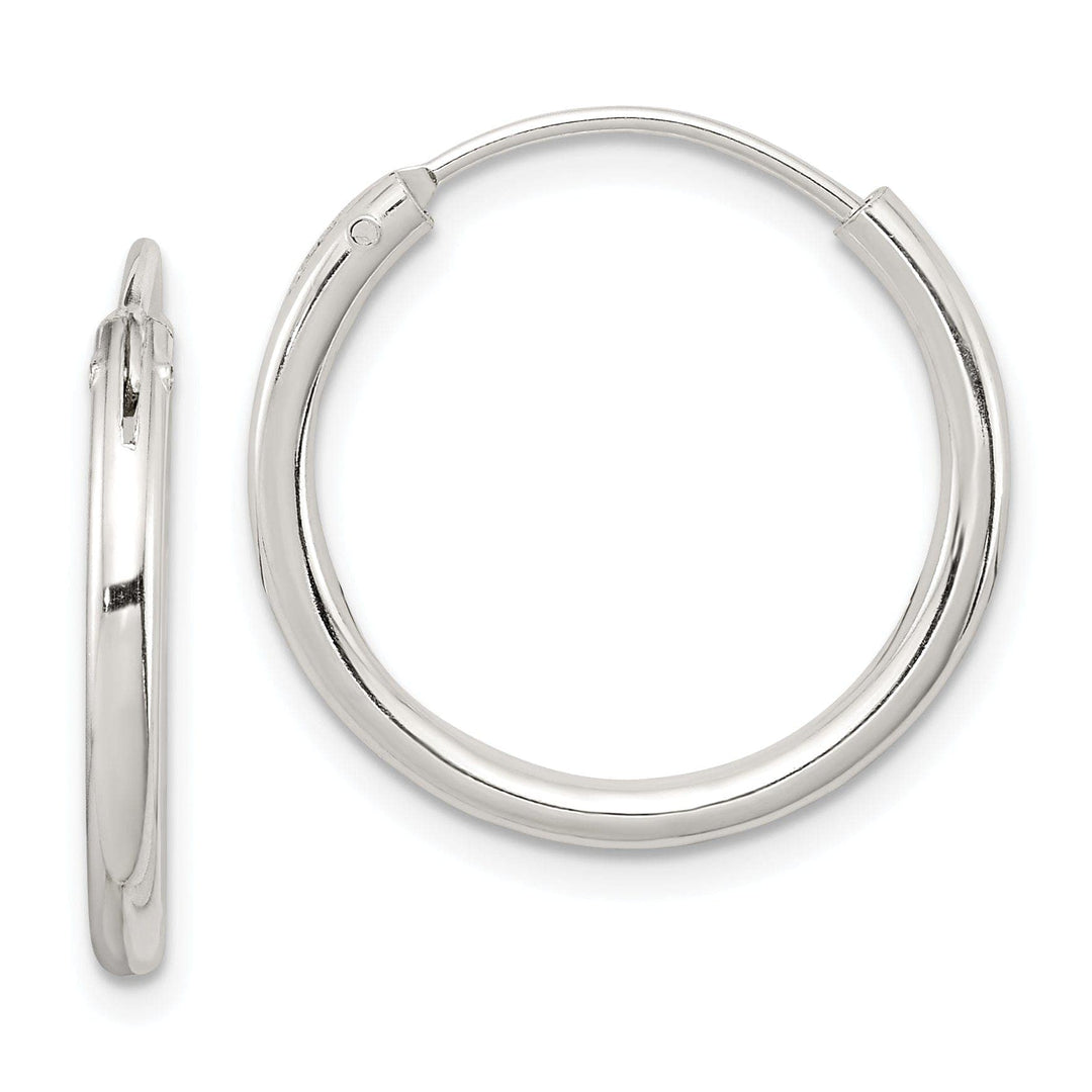 Lovely Rita's Earrings Sterling Silver Hollow Hoop Hinged Earrings