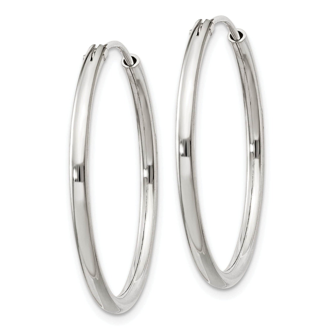 Lovely Rita's Earrings Sterling Silver Hollow Hoop Hinged Earrings