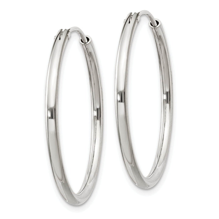 Lovely Rita's Earrings Sterling Silver Hollow Hoop Hinged Earrings