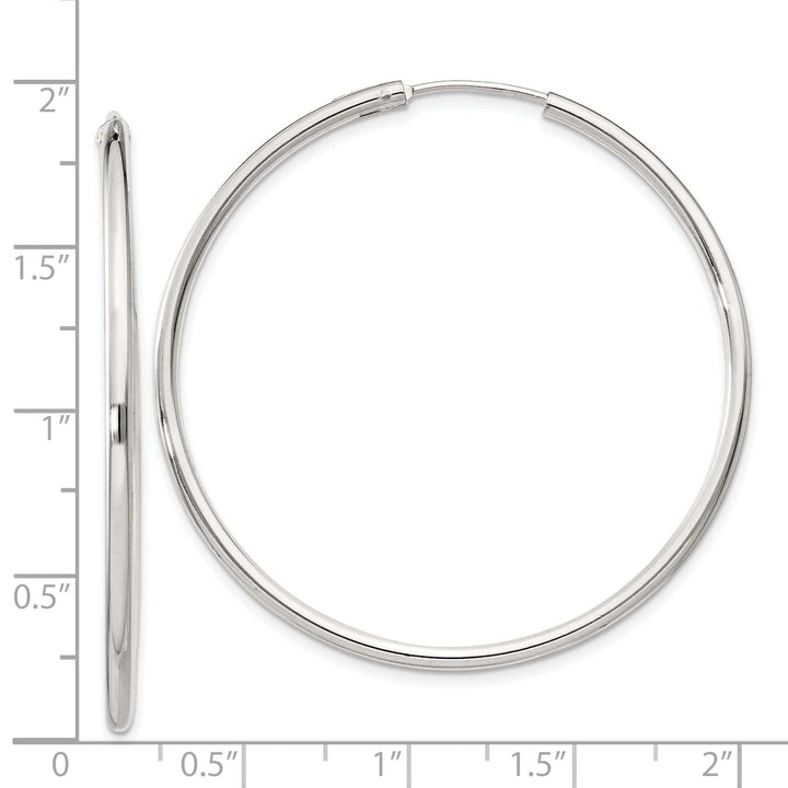 Lovely Rita's Earrings Sterling Silver Hollow Hoop Hinged Earrings