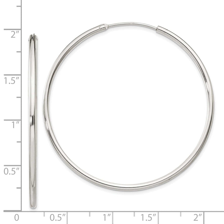 Lovely Rita's Earrings Sterling Silver Hollow Hoop Hinged Earrings