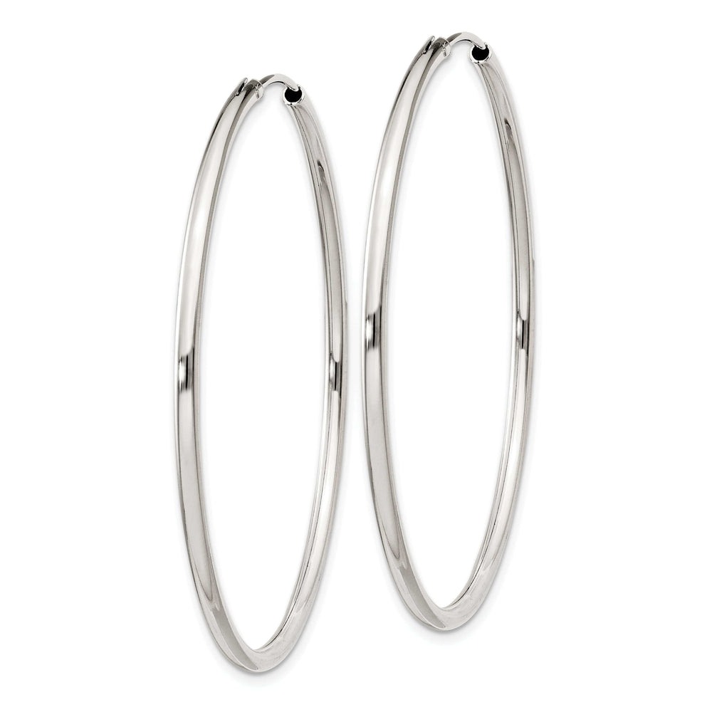 Lovely Rita's Earrings Sterling Silver Hollow Hoop Hinged Earrings