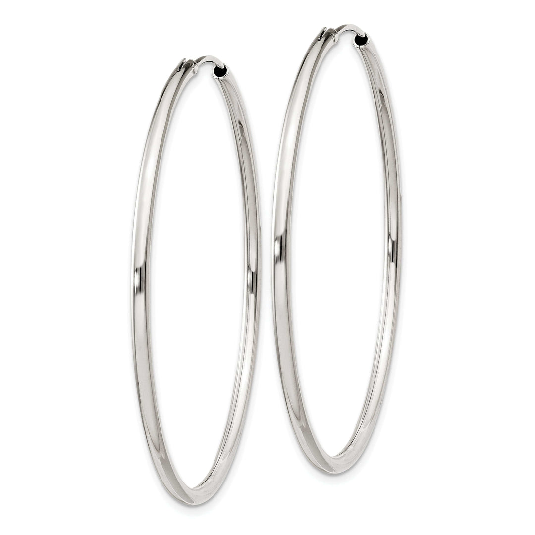 Lovely Rita's Earrings Sterling Silver Hollow Hoop Hinged Earrings