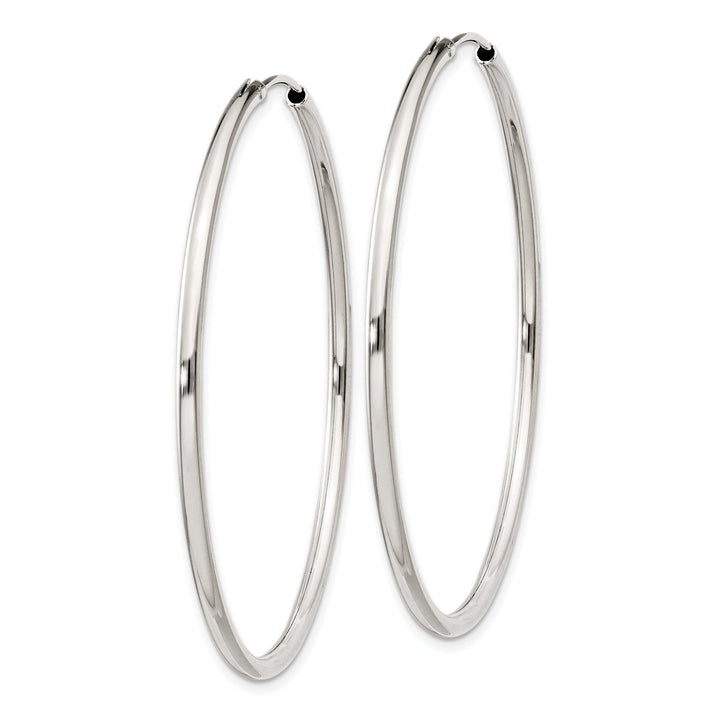 Lovely Rita's Earrings Sterling Silver Hollow Hoop Hinged Earrings
