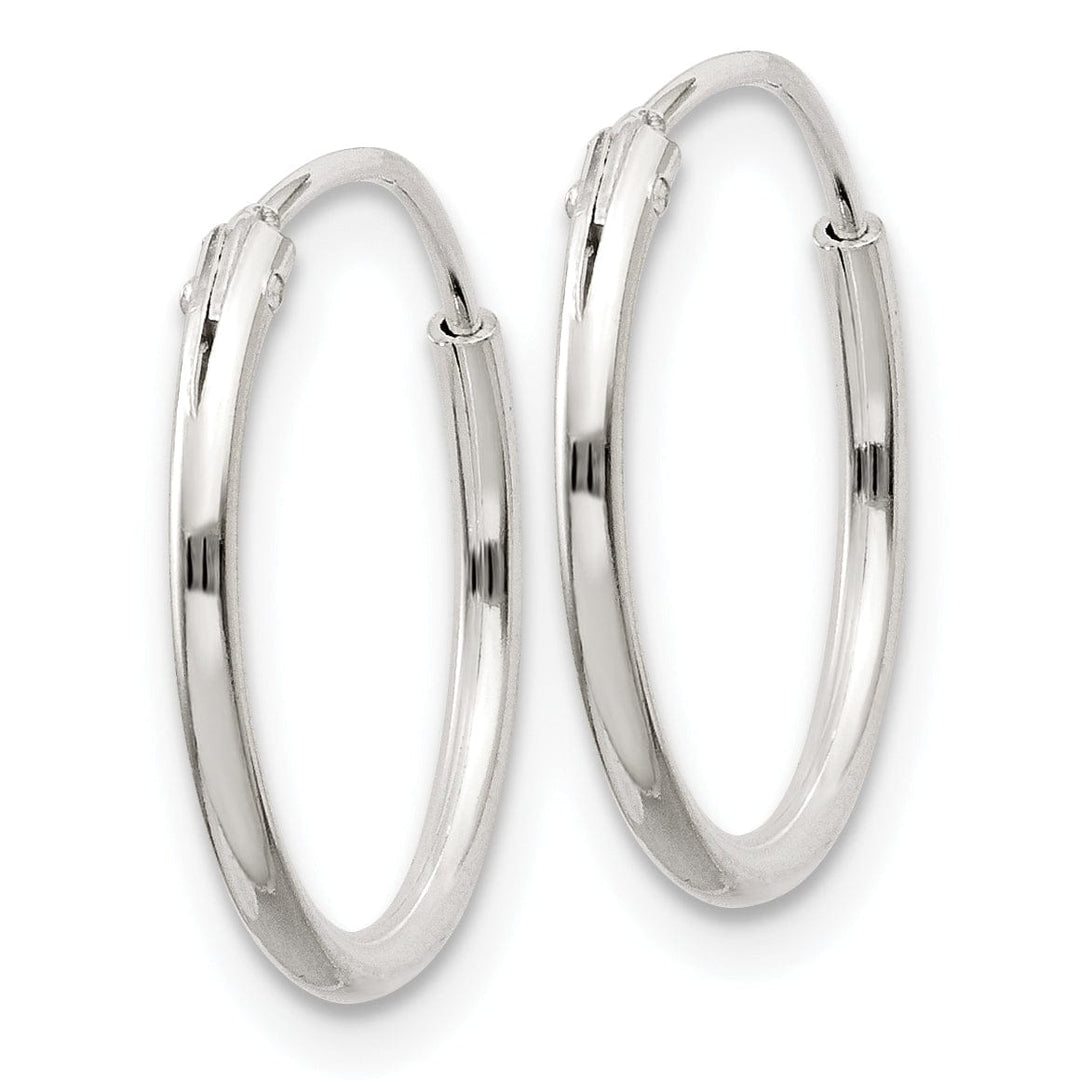 Lovely Rita's Earrings Sterling Silver Hollow Hoop Hinged Earrings