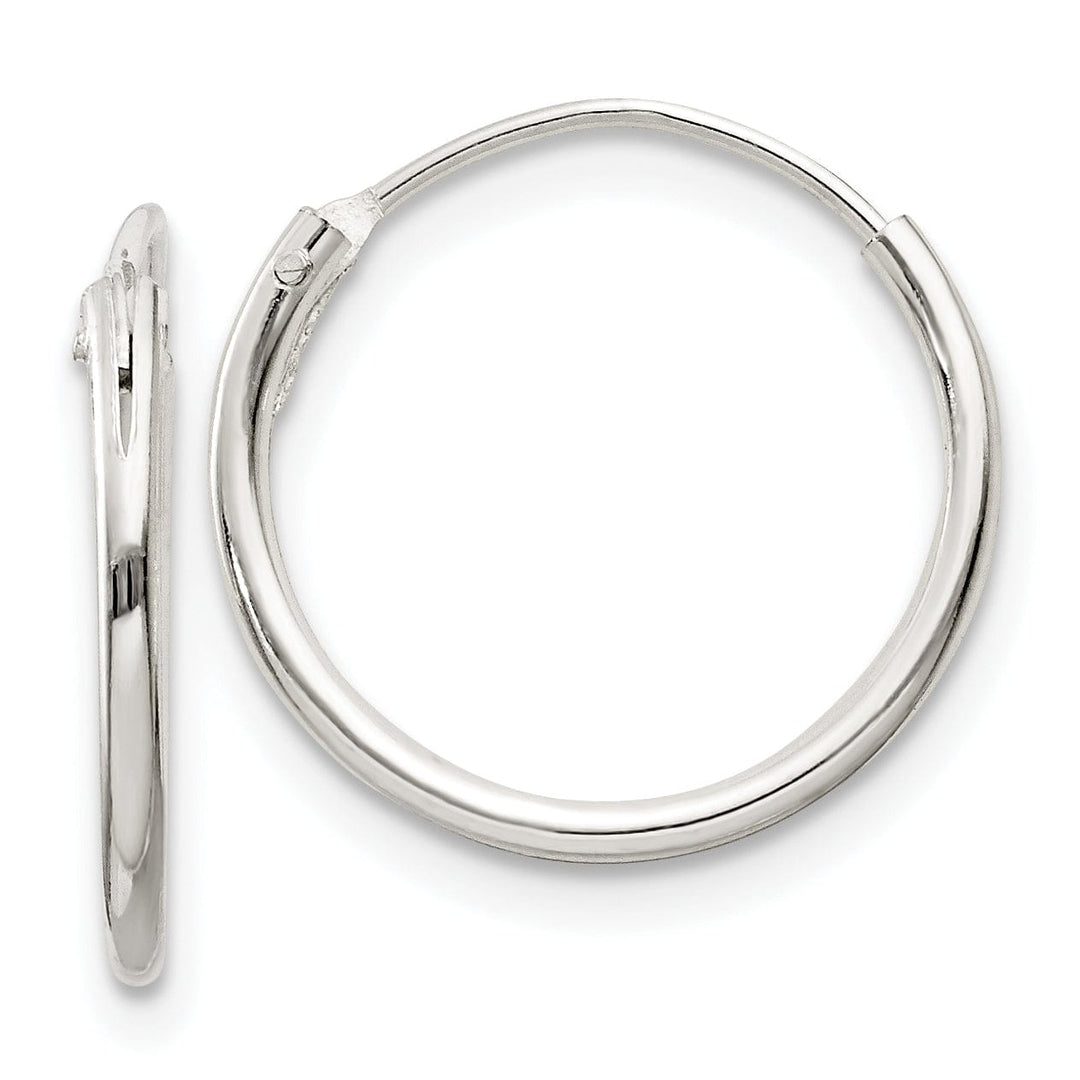 Lovely Rita's Earrings Sterling Silver Hollow Hoop Hinged Earrings