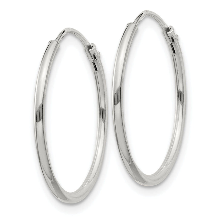 Lovely Rita's Earrings Sterling Silver Hollow Hoop Hinged Earrings
