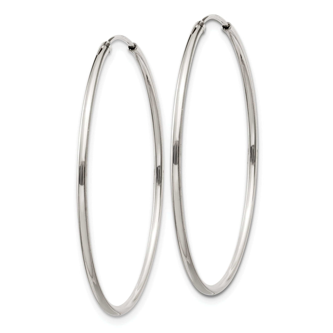 Lovely Rita's Earrings Sterling Silver Hollow Hoop Hinged Earrings