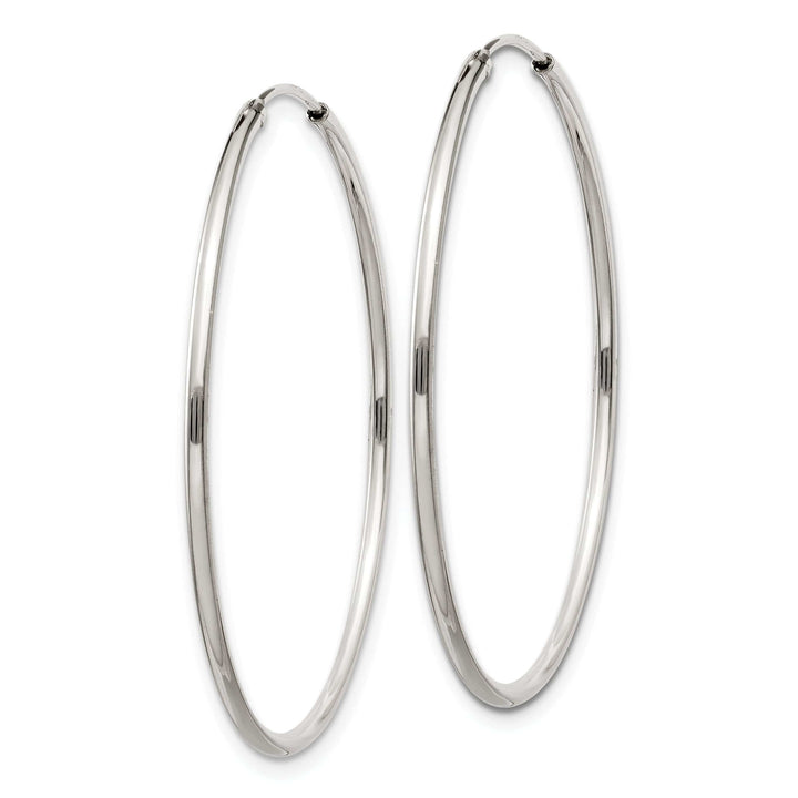 Lovely Rita's Earrings Sterling Silver Hollow Hoop Hinged Earrings