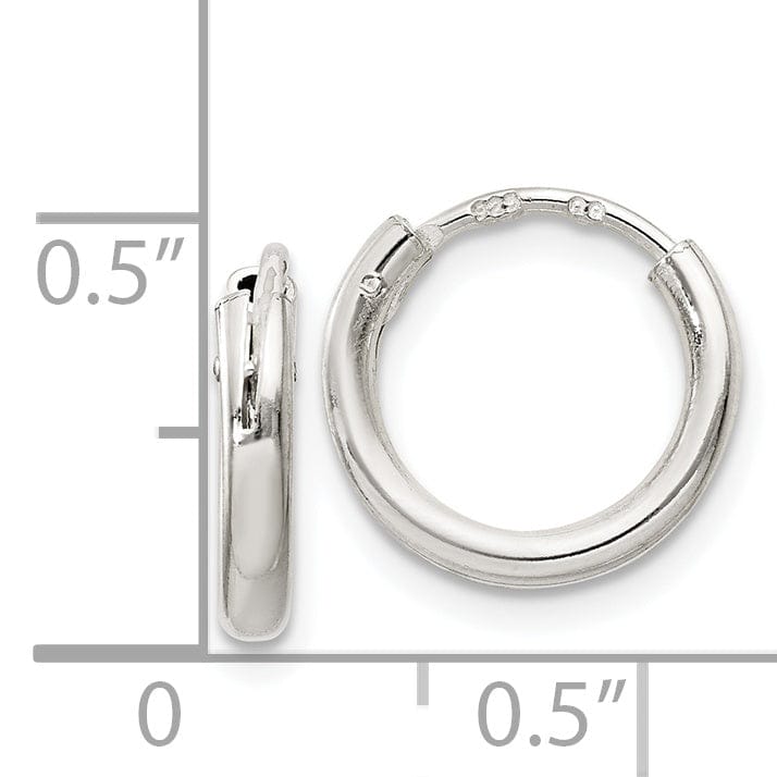 Lovely Rita's Earrings Sterling Silver Hollow Hoop Hinged Earrings