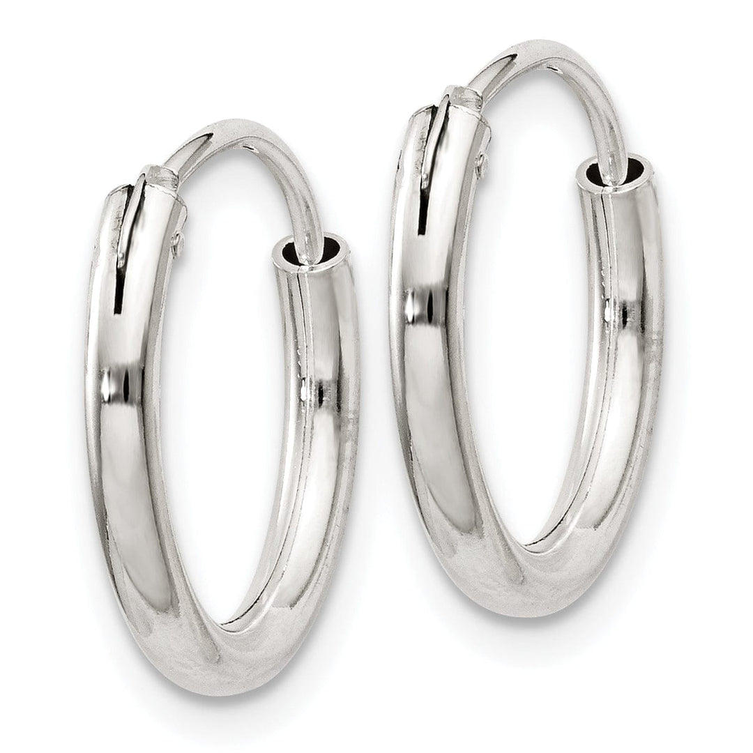 Lovely Rita's Earrings Sterling Silver Hollow Hoop Hinged Earrings