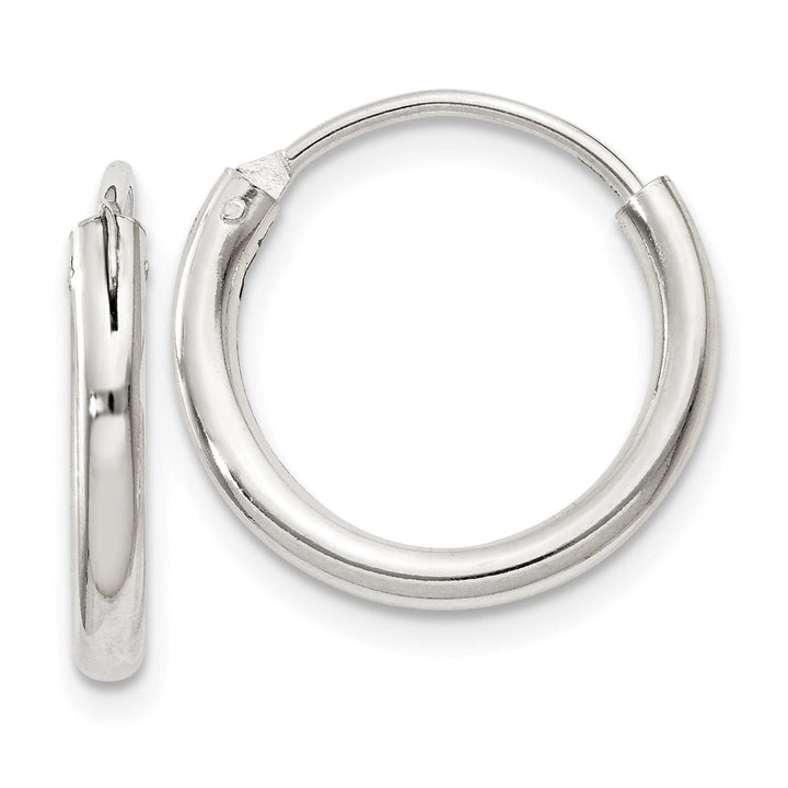 Lovely Rita's Earrings Sterling Silver Hollow Hoop Hinged Earrings