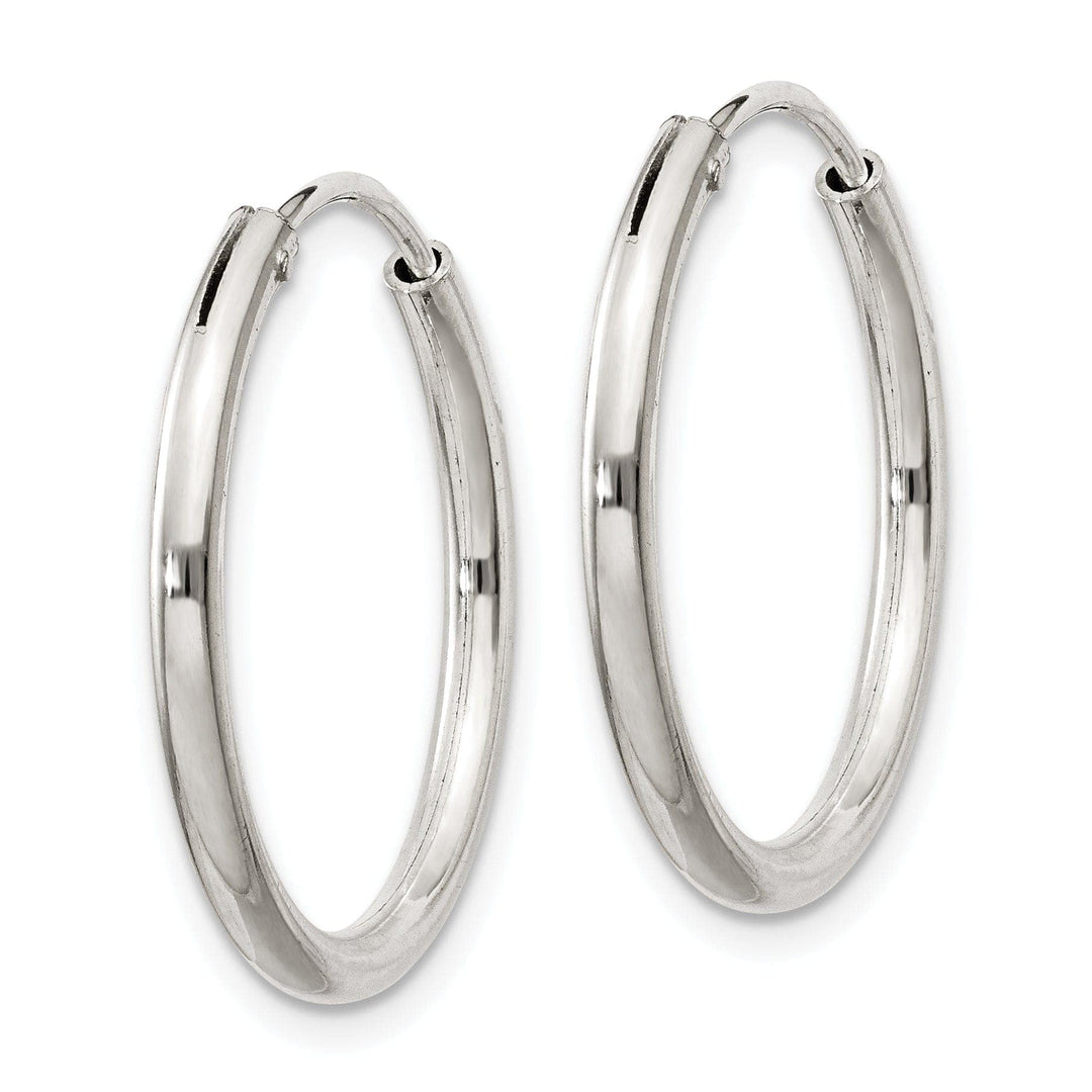 Lovely Rita's Earrings Sterling Silver Hollow Hoop Hinged Earrings